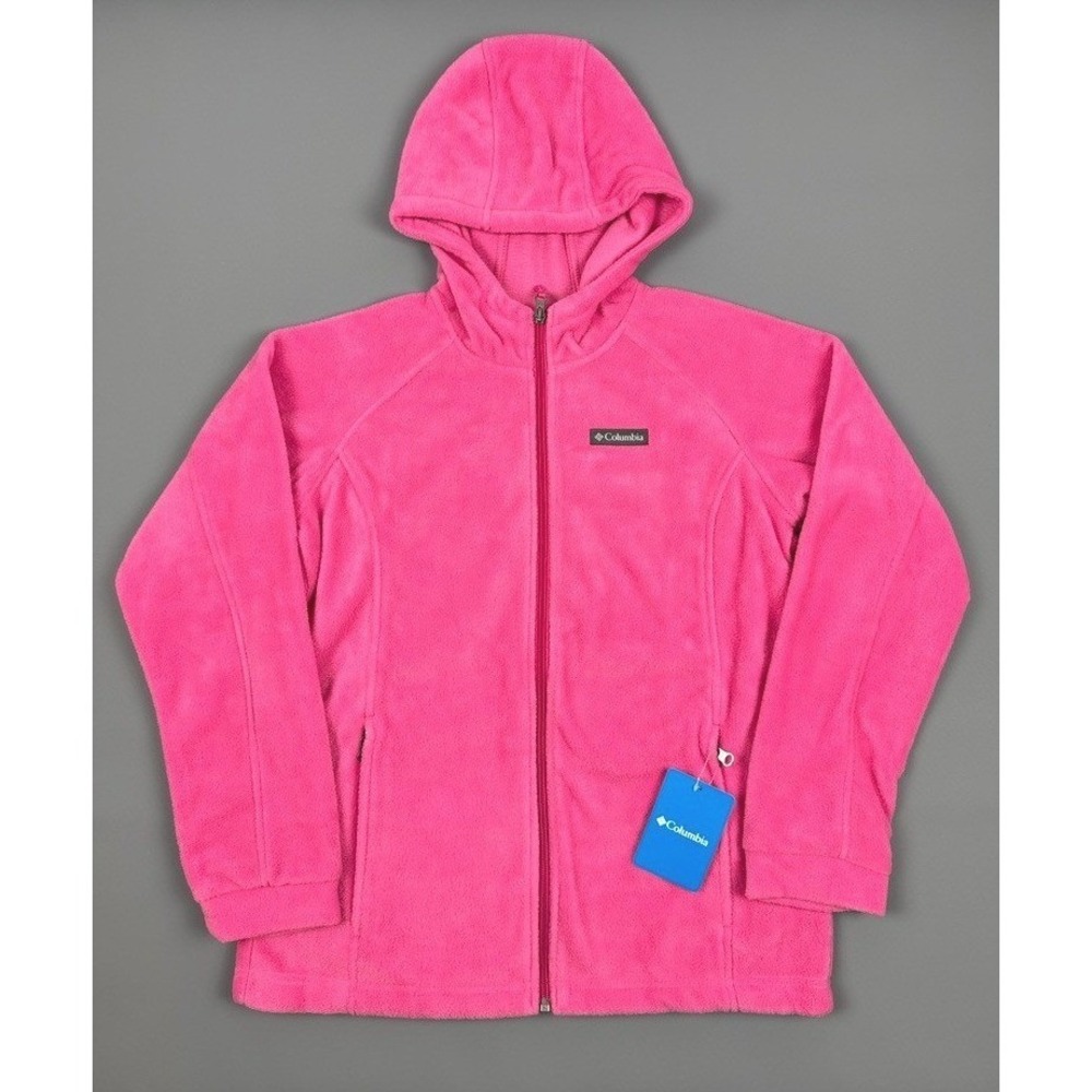 Columbia Benton Springs II Girls Hoodie Pink Ice Youth XL